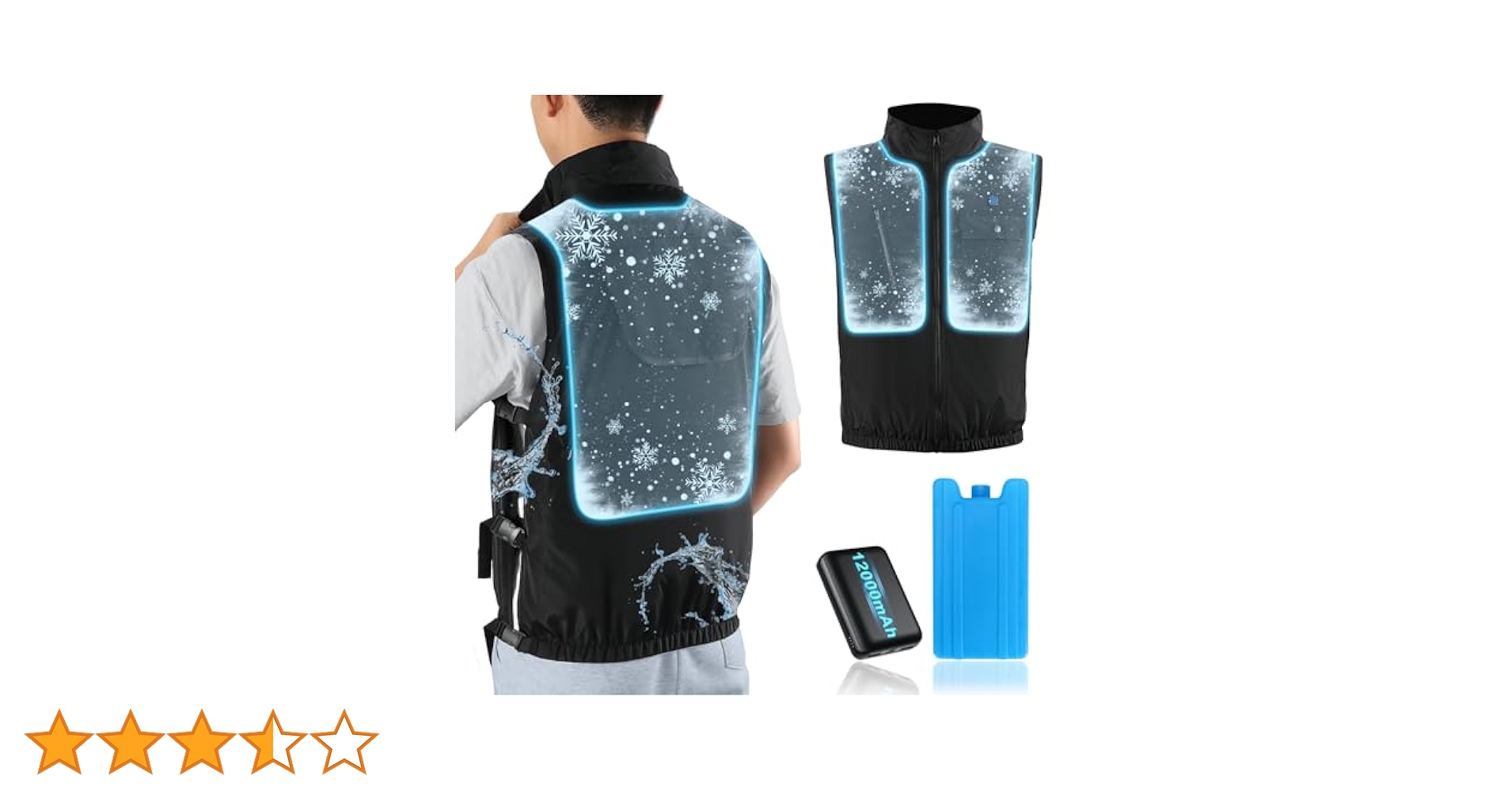 Sumeriy 水冷ベスト 12000mAh Lサイズ Amazon | [Sumeriy] 水冷服 冷水循環 エコ 冷却ベスト 三段階
